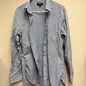 Thompson Shirtings by J.Crew Shirt Mens Medium 80s 2 Ply Long Sleeve Plaid